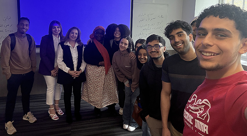 journalist visit to other class