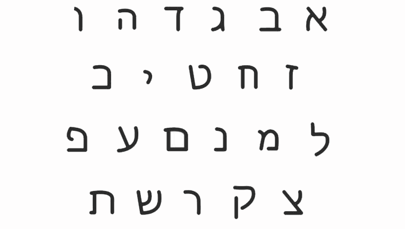 the hebrew alphabet middle east and north african languages program northwestern university